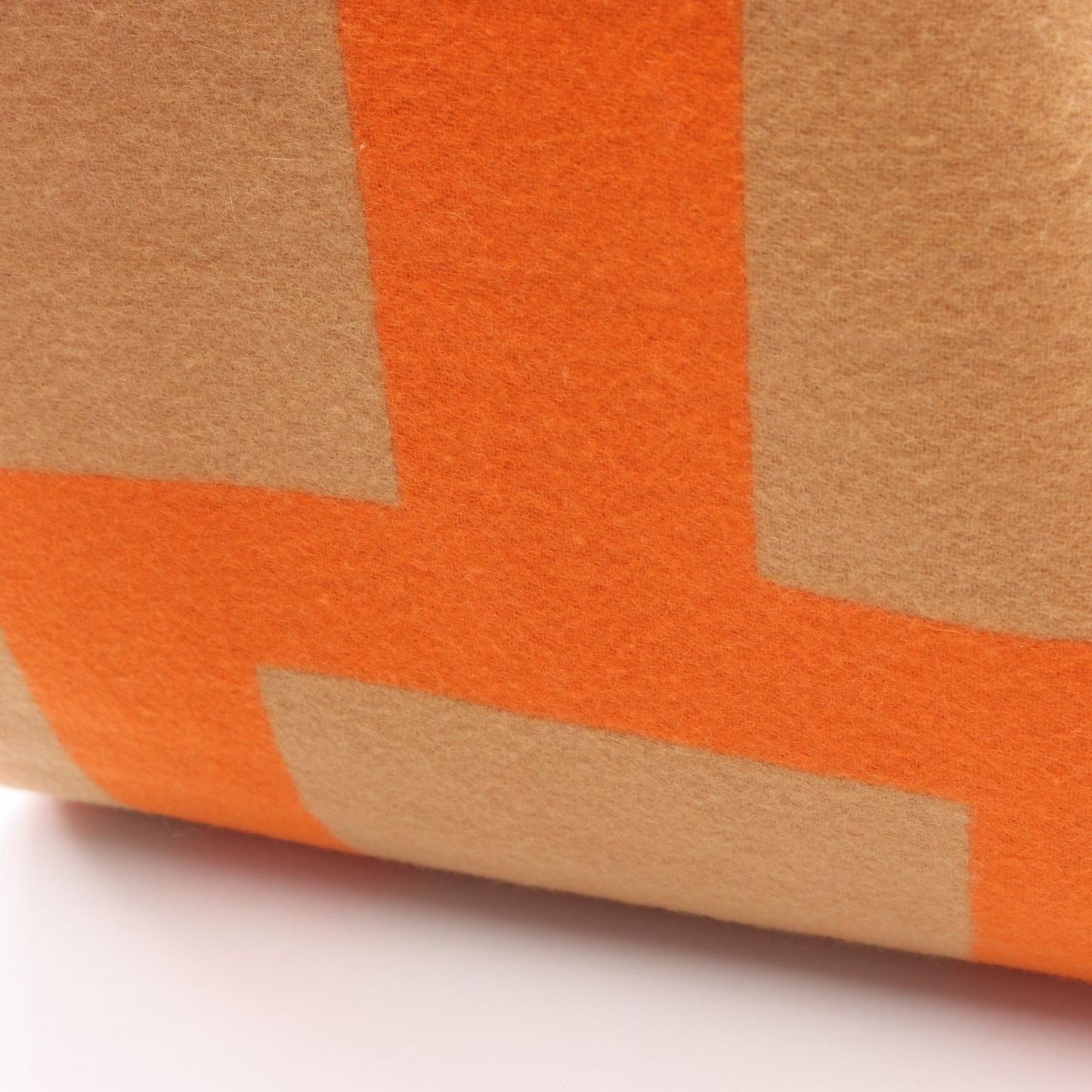 Hermes Scarf Grand Mall Beige Cashmere Orange — view 7