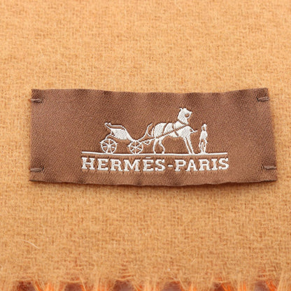 Hermes Scarf Grand Mall Beige Cashmere Orange — view 2