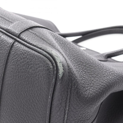Hermes Tote Garden Party PM Black Leather Calfskin — view 7