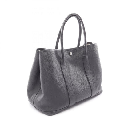 Hermes Tote Garden Party PM Black Leather Calfskin — view 2