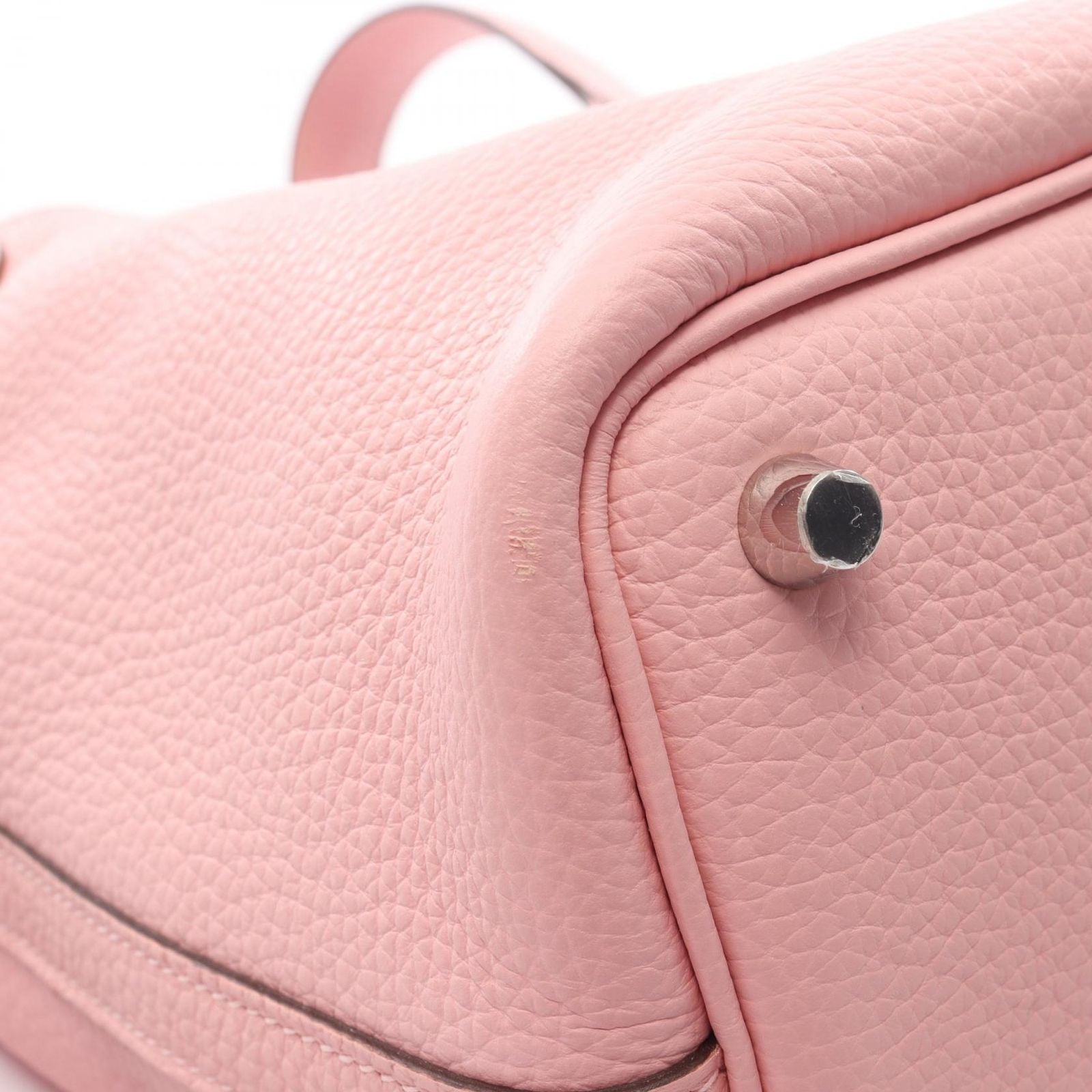 Hermes Handbag Picotin Lock PM Rose Sakura Leather — view 7