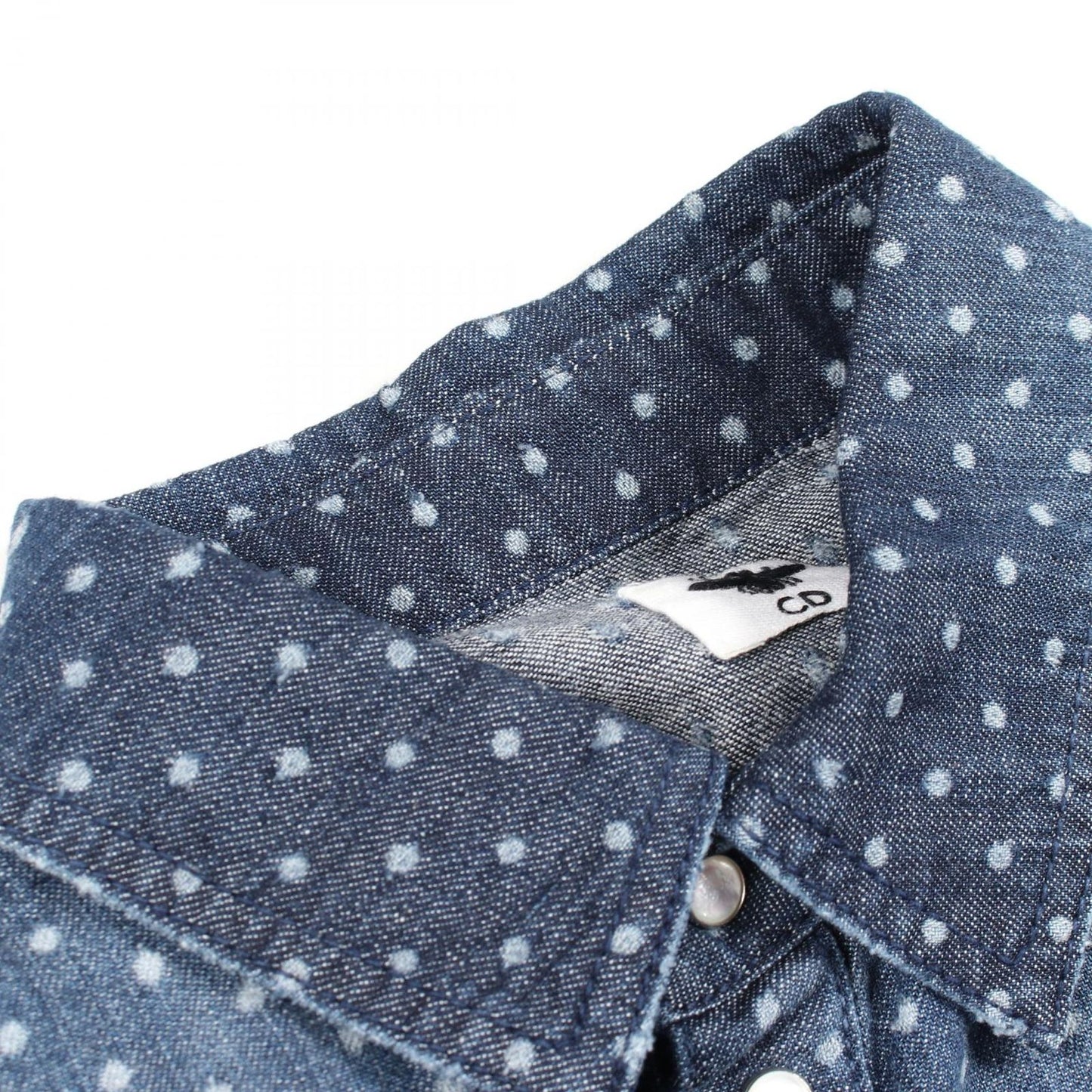 Dior Bee Embroidery Dot Pattern Cotton Shirt — view 5