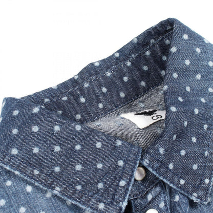 Dior Bee Embroidery Dot Pattern Cotton Shirt — view 5