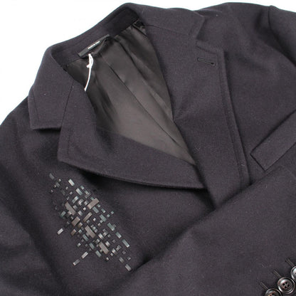 Hermes Leather Patch Wool Jacket — view 7