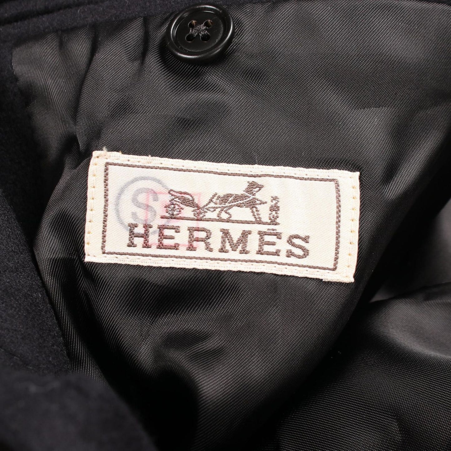 Hermes Leather Patch Wool Jacket — view 3