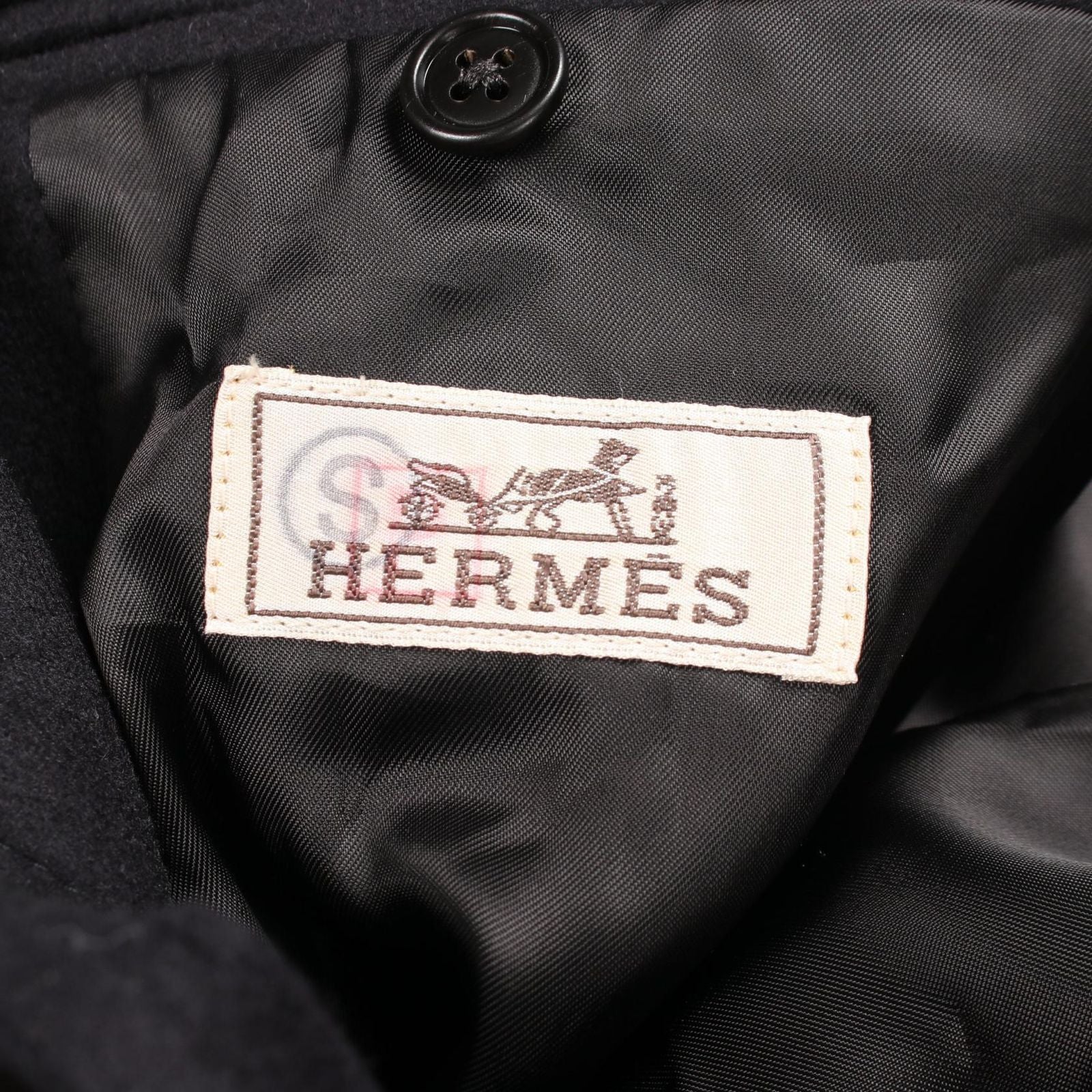 Hermes Leather Patch Wool Jacket — view 3