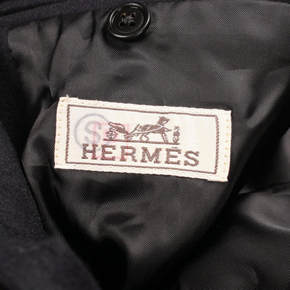 Hermes Leather Patch Wool Jacket — view 3
