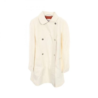 Hermes Wool Coat White