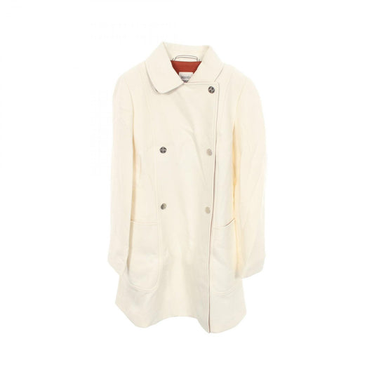 Hermes Wool Coat White