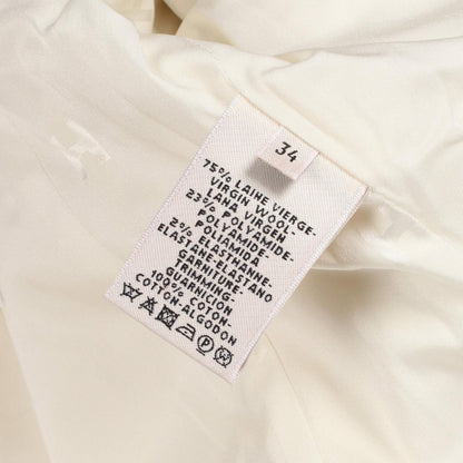 Hermes Wool Coat White — view 4