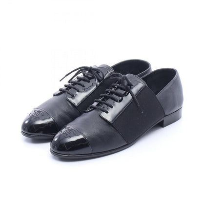 Chanel Loafers CC Logo Leather Patent Shoes