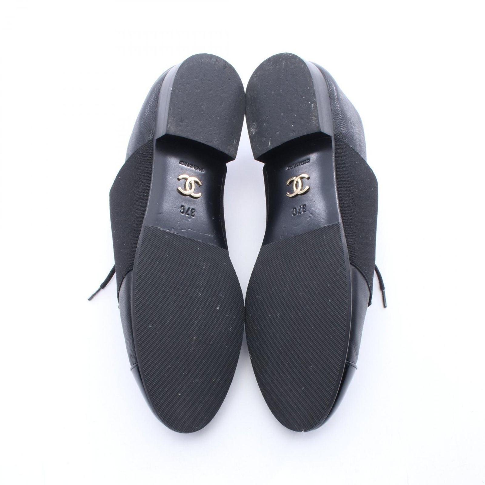 Chanel Loafers CC Logo Leather Patent Shoes — view 4