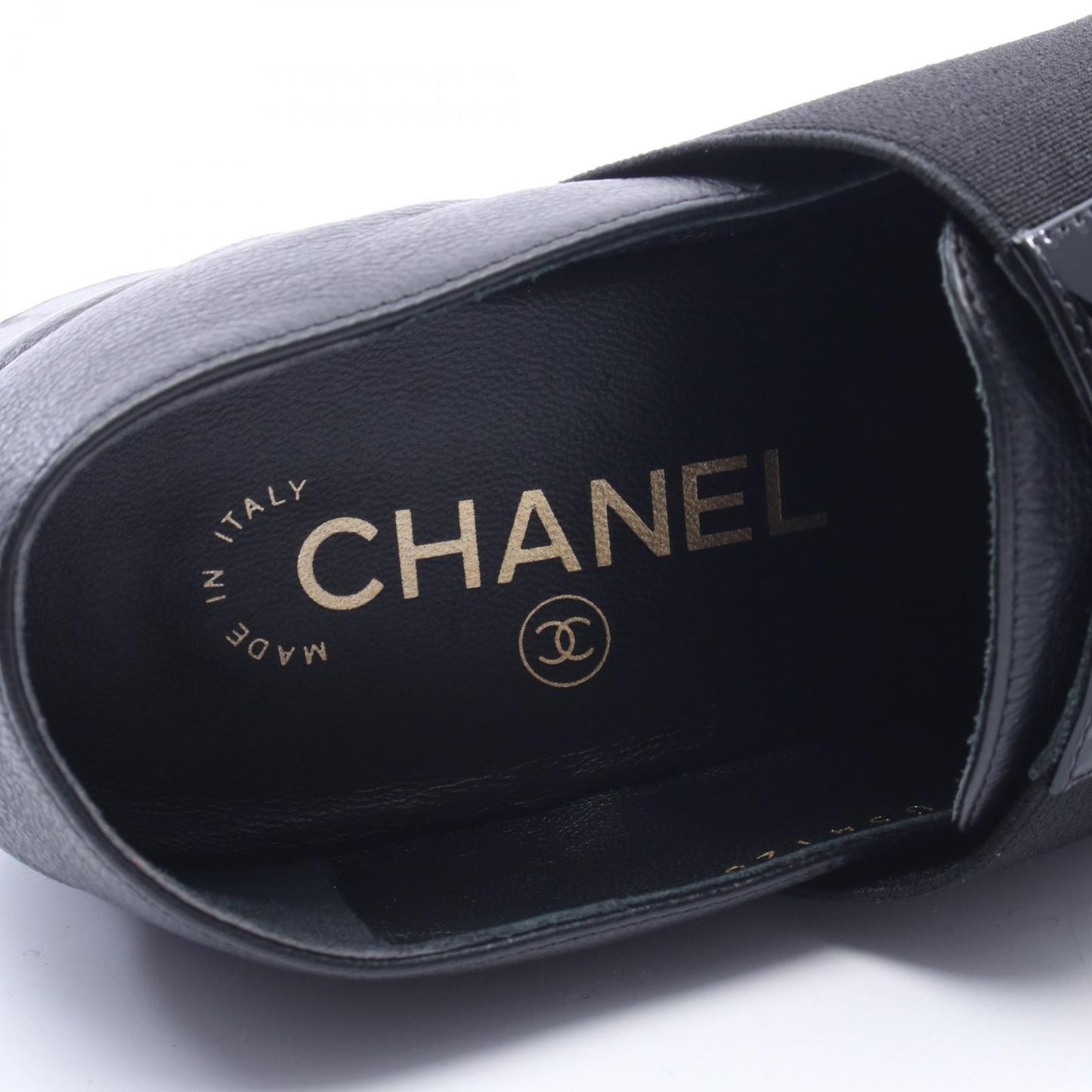 Chanel Loafers CC Logo Leather Patent Shoes — view 5