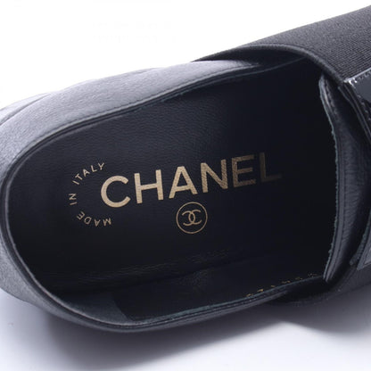 Chanel Loafers CC Logo Leather Patent Shoes — view 5
