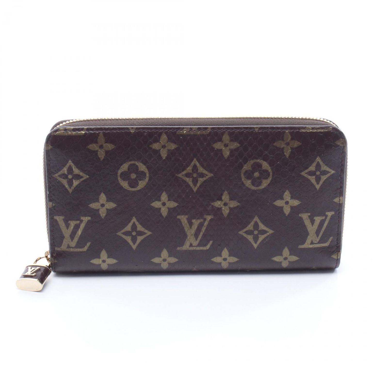 Louis Vuitton Round Wallet Zippy Monogram Exotic Cles the