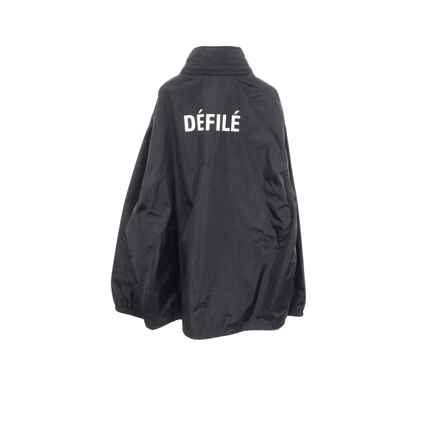 Balenciaga Logo Print Hooded Nylon Jacket — view 2