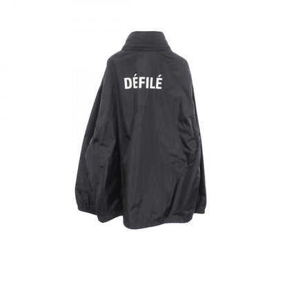 Balenciaga Logo Print Hooded Nylon Jacket — view 2