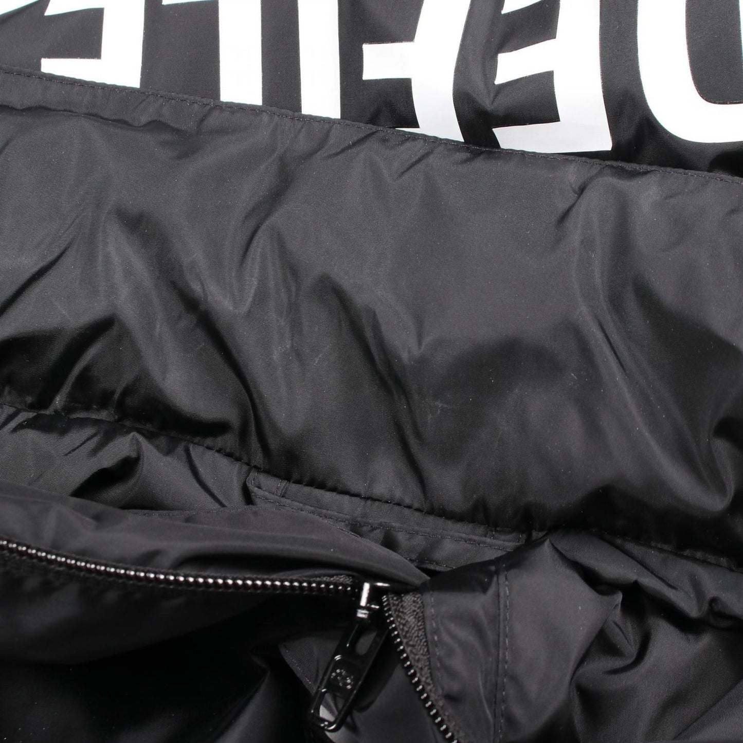 Balenciaga Logo Print Hooded Nylon Jacket — view 8