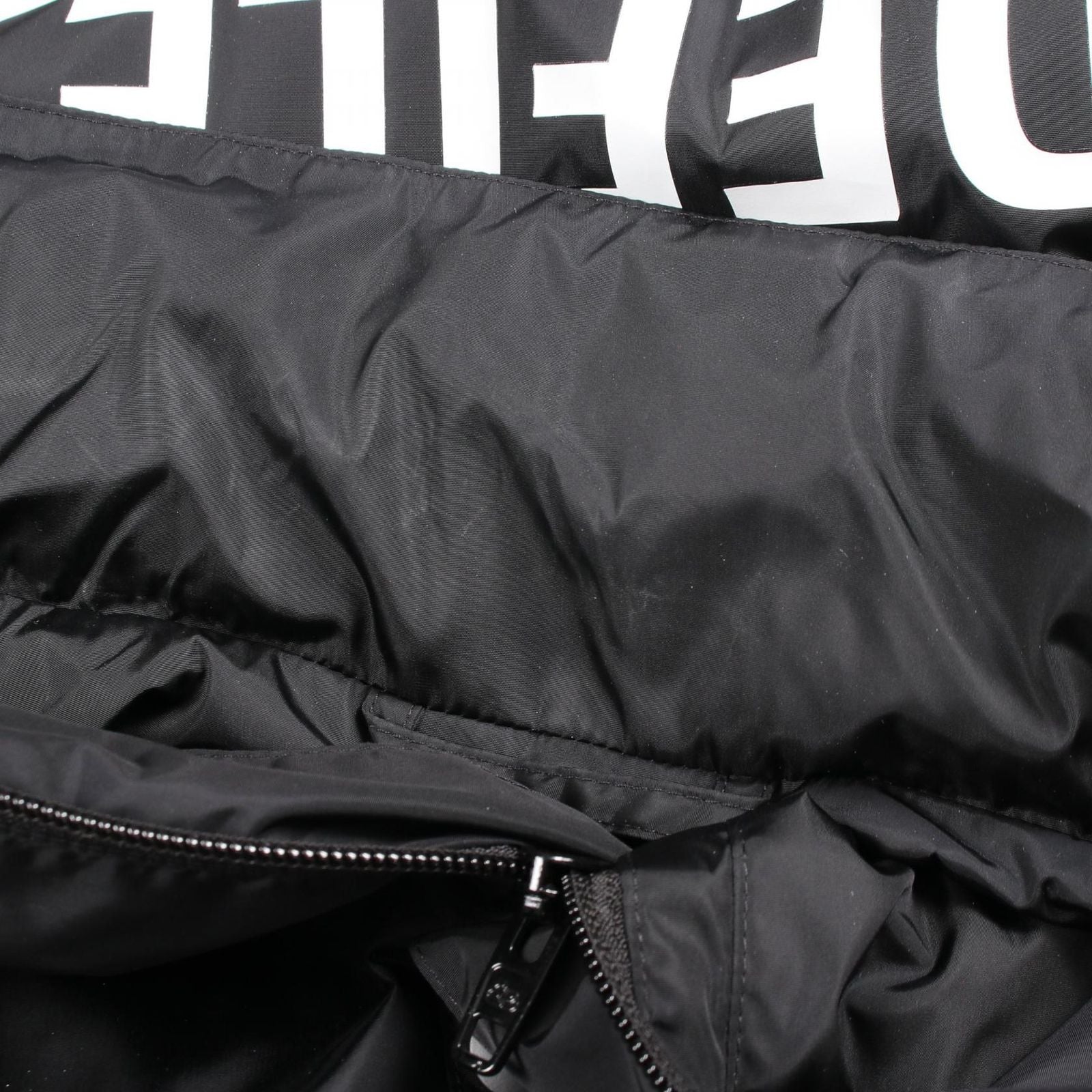 Balenciaga Logo Print Hooded Nylon Jacket — view 8