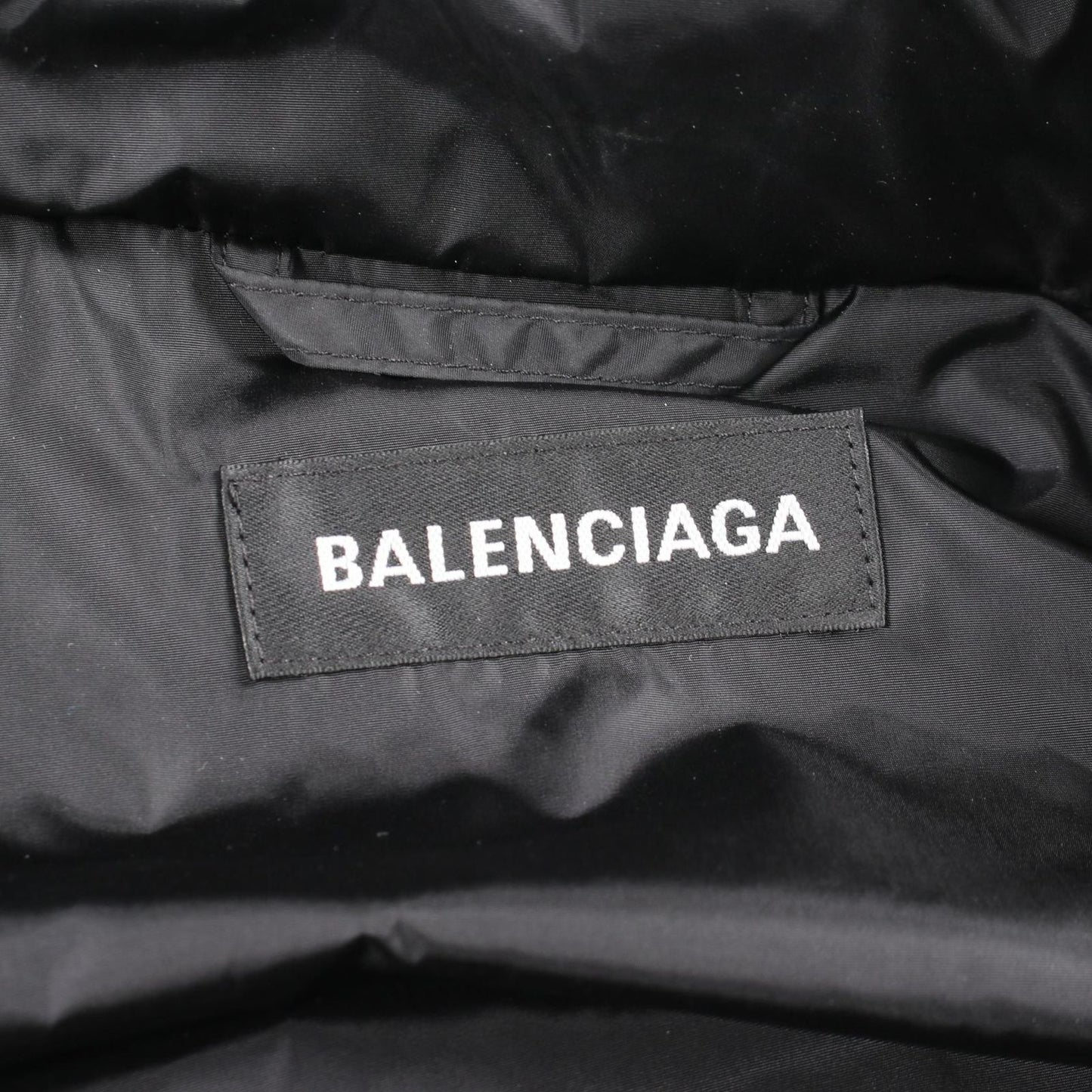 Balenciaga Logo Print Hooded Nylon Jacket — view 3