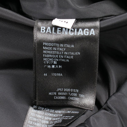 Balenciaga Logo Print Hooded Nylon Jacket — view 6