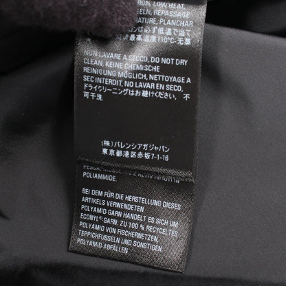 Balenciaga Logo Print Hooded Nylon Jacket — view 4