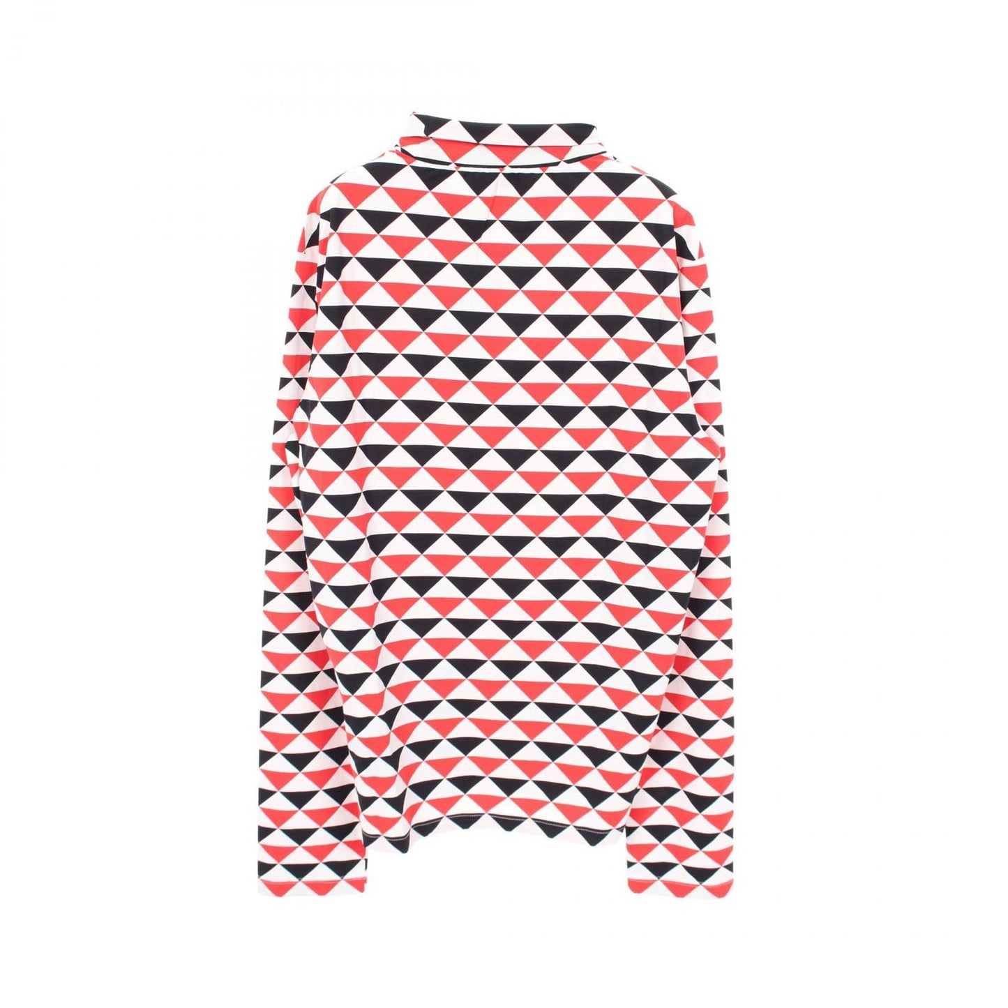Prada Top Geometric Stretch Multi Turtleneck Top — view 2