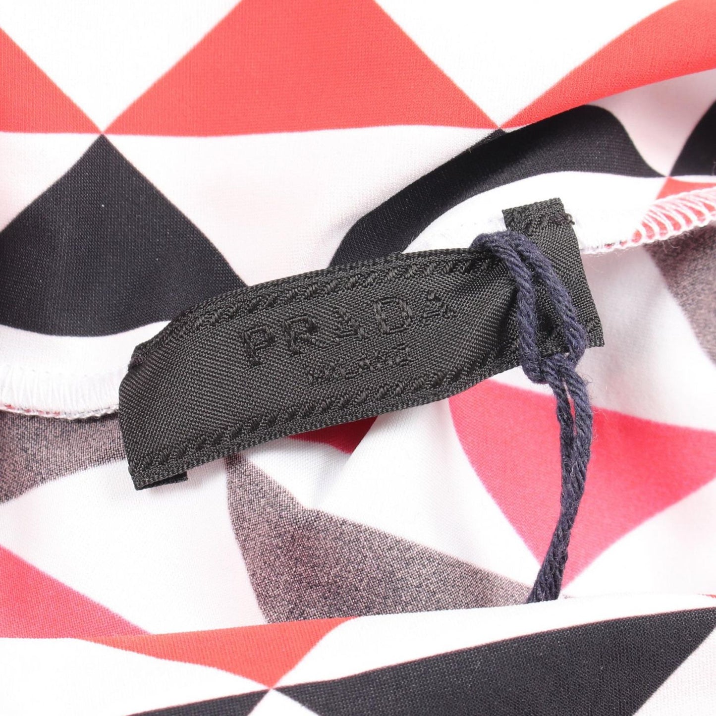 Prada Top Geometric Stretch Multi Turtleneck Top — view 3