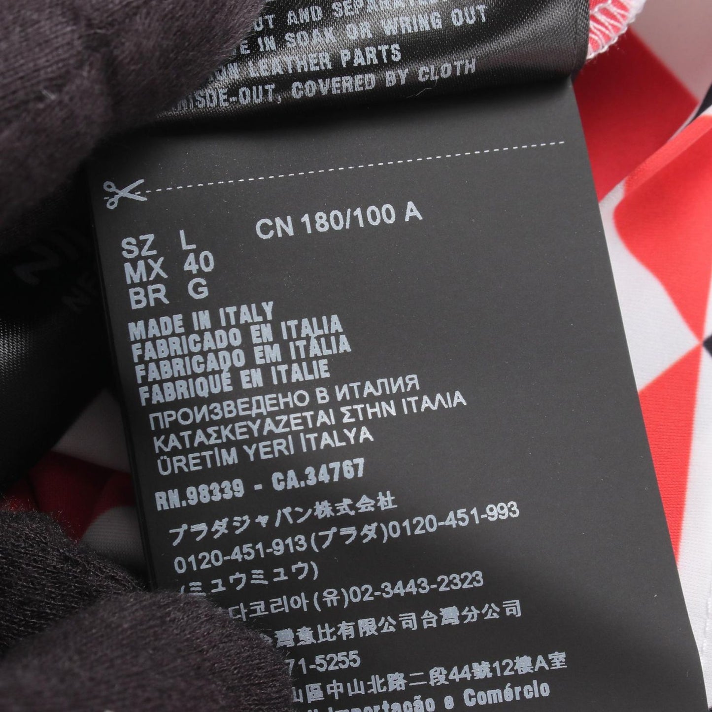 Prada Top Geometric Stretch Turtleneck Long — view 5