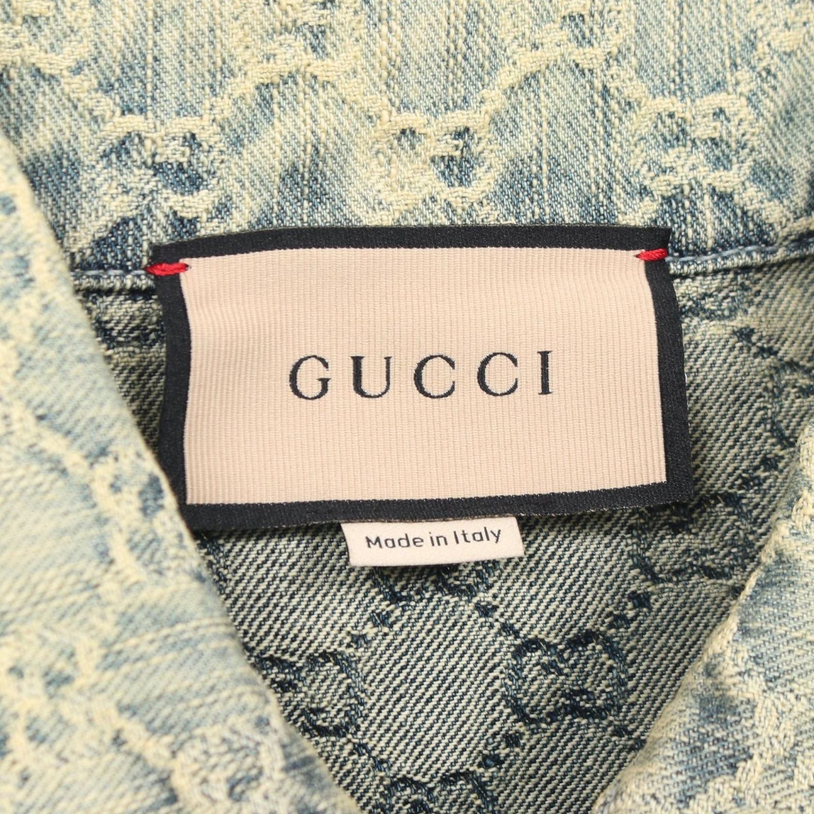 Gucci Denim Jacket GG Jacquard Cotton — view 3