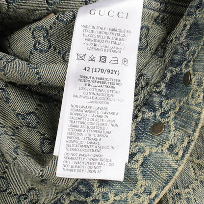 Gucci Denim Jacket GG Jacquard Cotton — view 5