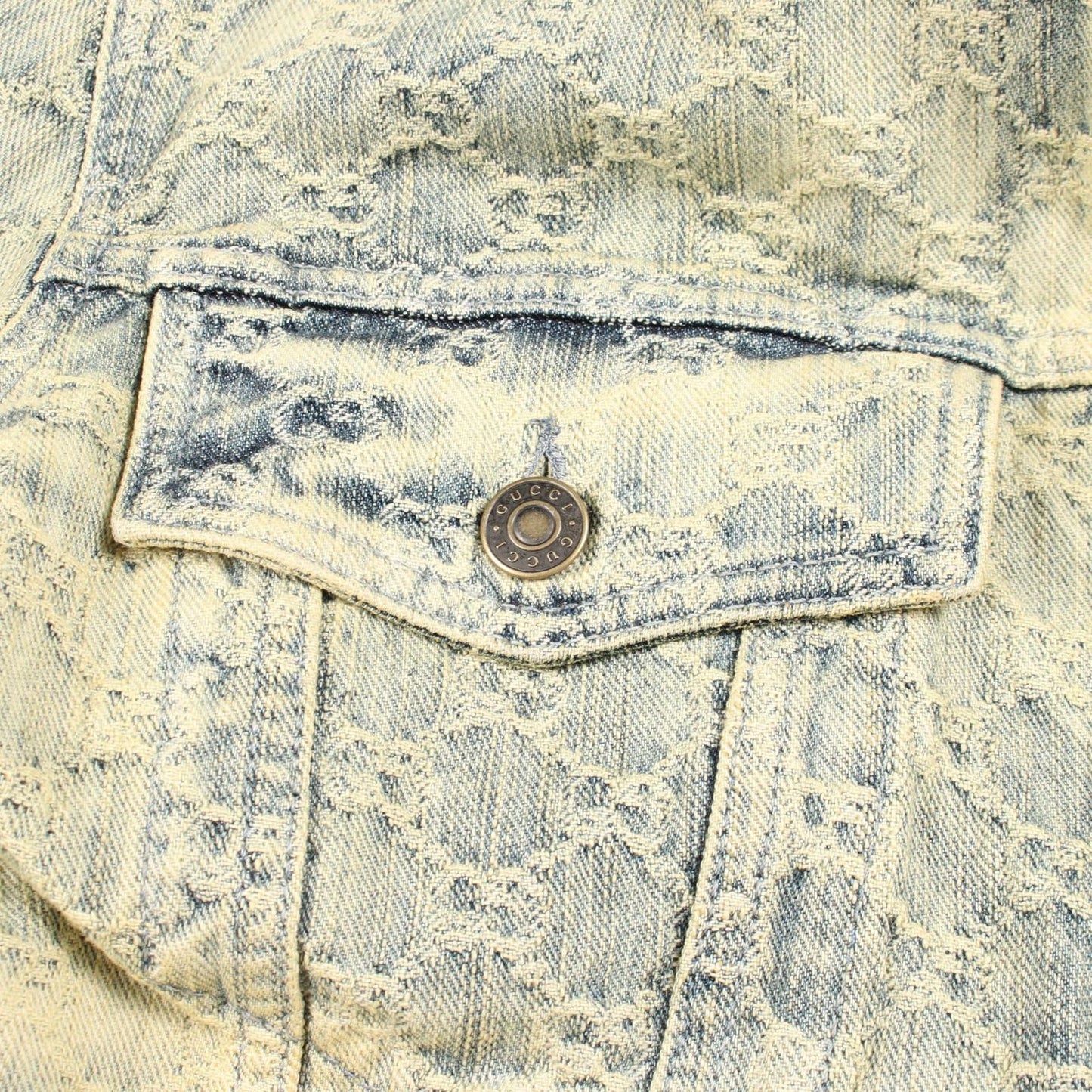 Gucci Denim Jacket GG Jacquard Cotton — view 9