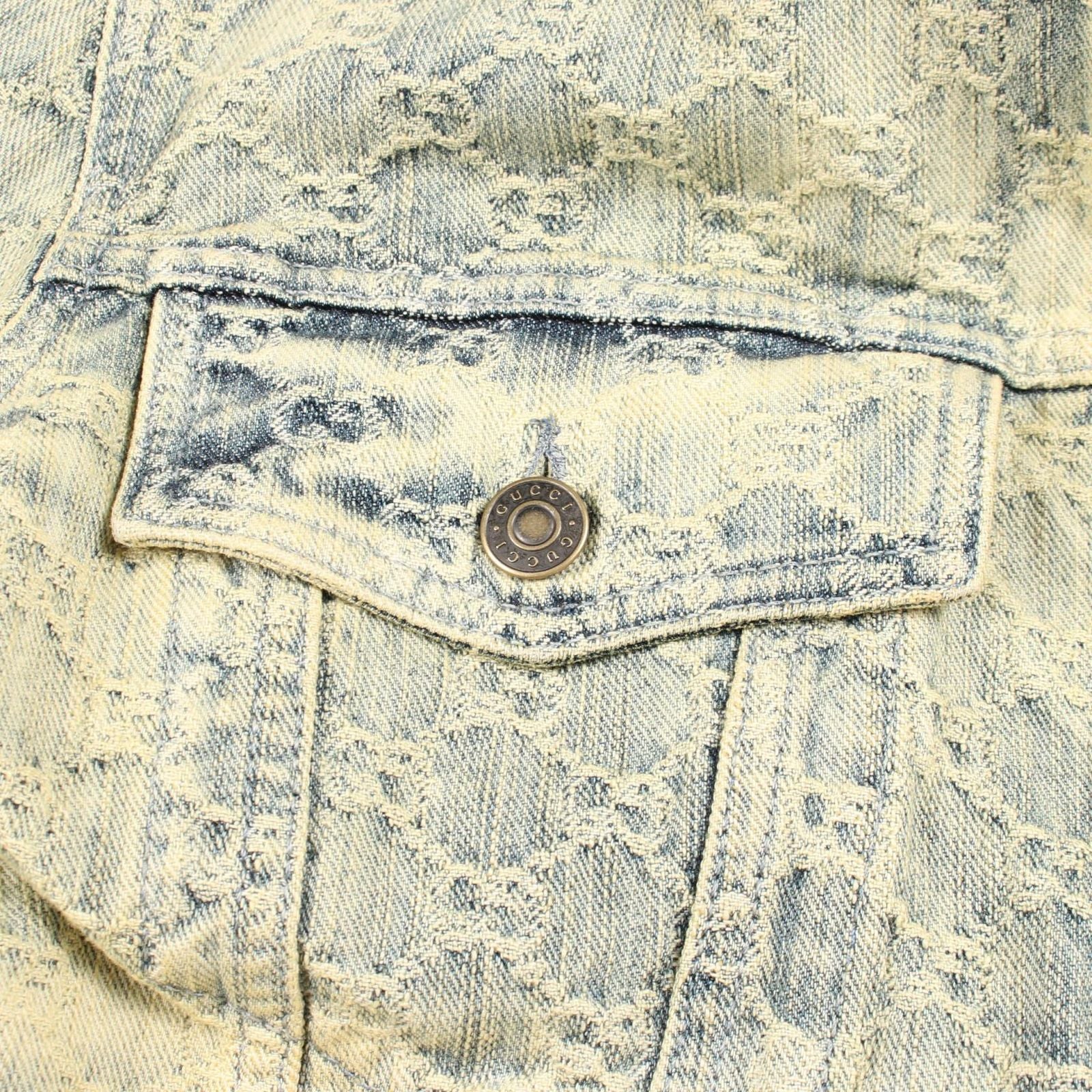 Gucci Denim Jacket GG Jacquard Cotton — view 9