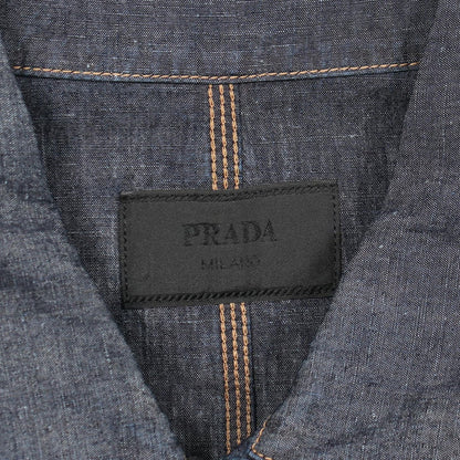 Prada Denim Jacket Chambray Navy — view 3