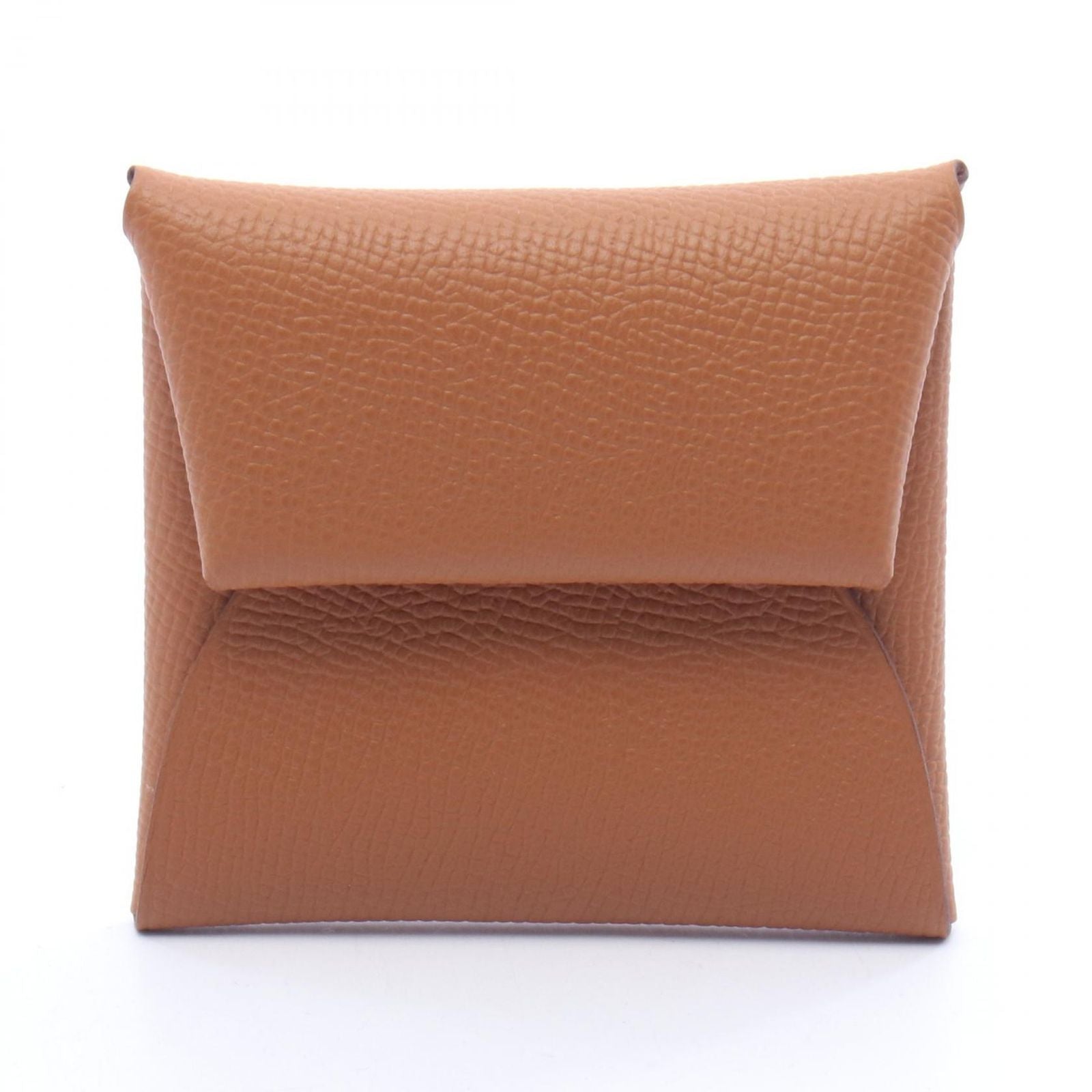 Hermes Coin Case Bastia Gold Leather