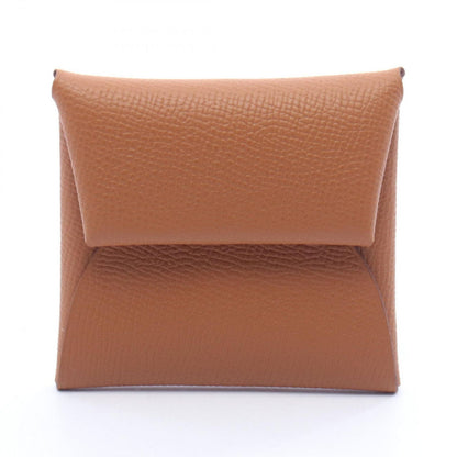 Hermes Coin Case Bastia Gold Leather