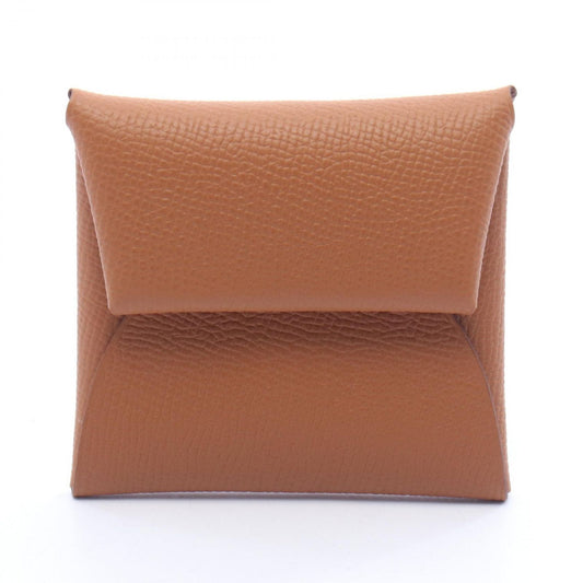 Hermes Coin Case Bastia Gold Leather