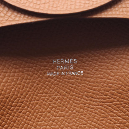 Hermes Coin Case Bastia Gold Leather — view 4