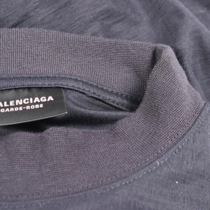 Balenciaga Dress Mock Neck T-Shirt Dark Navy — view 6