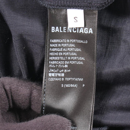Balenciaga Dress Mock Neck T-Shirt Dark Navy — view 5