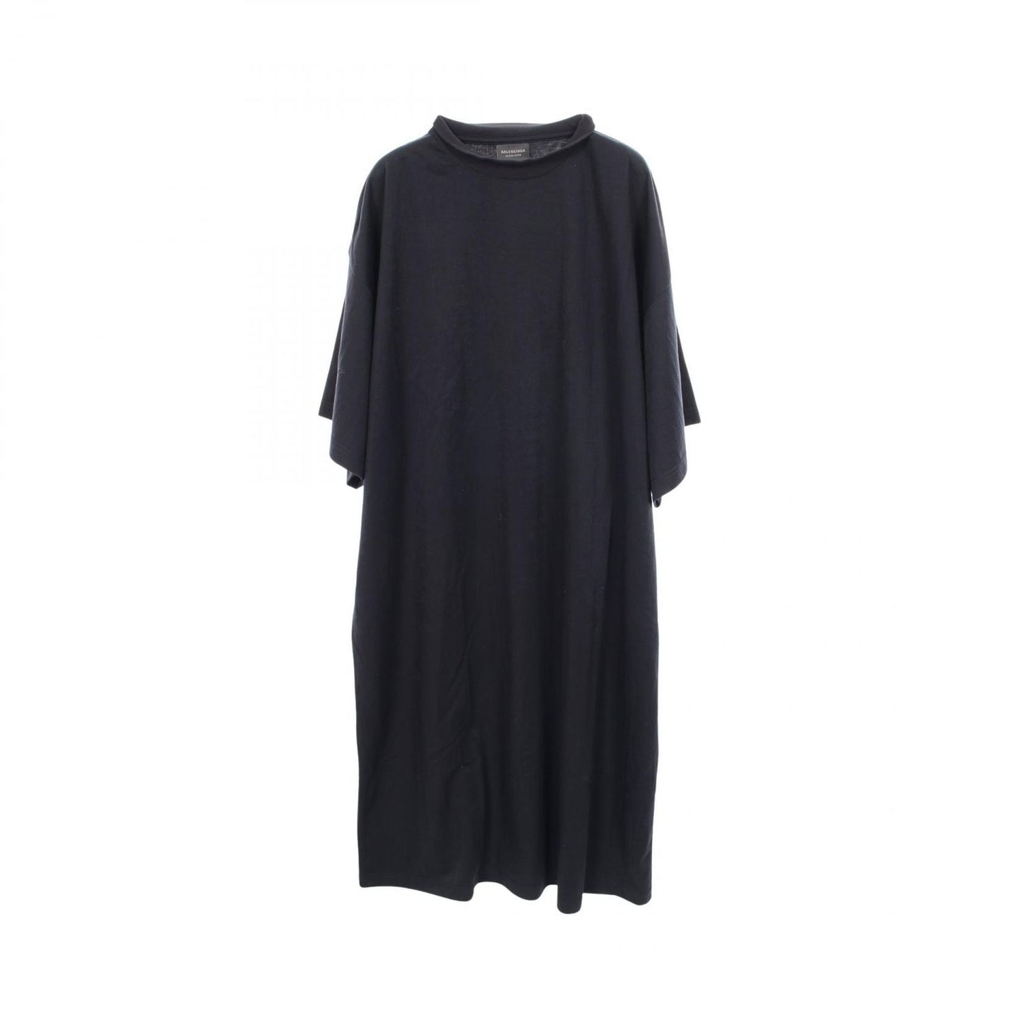 Balenciaga Dress Mock Neck T-Shirt Dark Navy