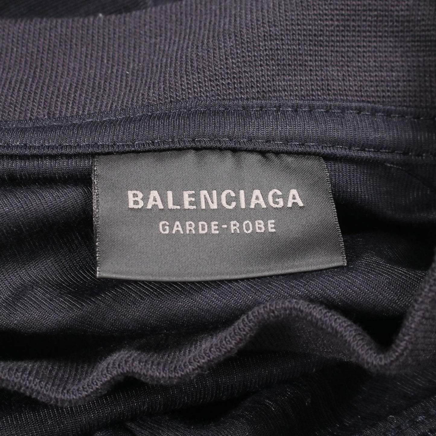 Balenciaga Dress Mock Neck T-Shirt Dark Navy — view 3