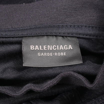 Balenciaga Dress Mock Neck T-Shirt Dark Navy — view 3