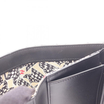 Chanel Trifold Wallet Quilted Black Caviar Leather — view 7