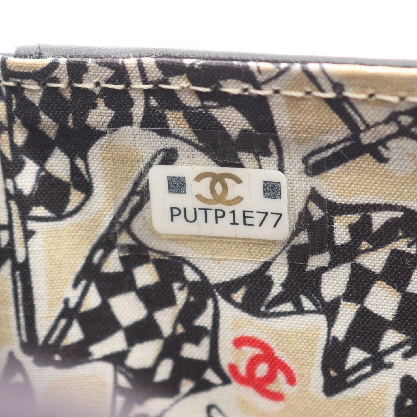 Chanel Trifold Wallet Quilted Black Caviar Leather — view 6