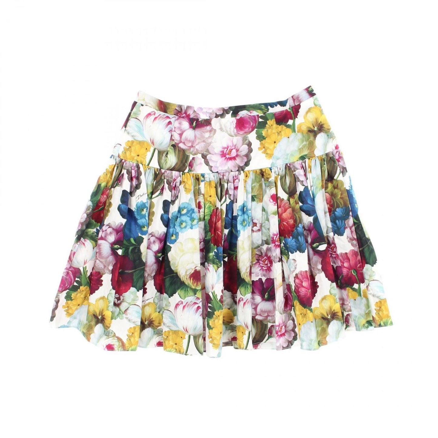 Dolce & Gabbana Skirt Floral Print No 40 Cotton