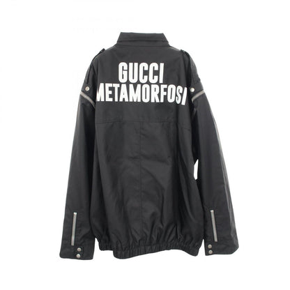 Gucci Metamorfosi Back Logo Black Nylon Jacket — view 2