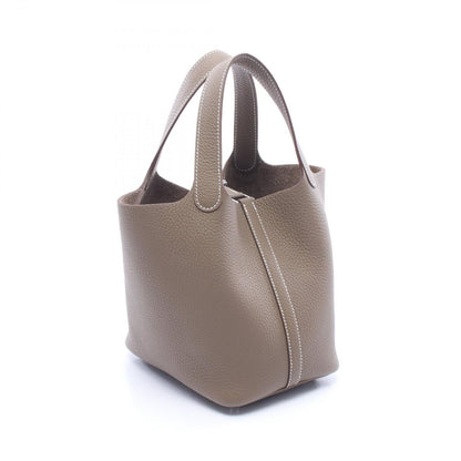 Hermes Handbag Picotin Lock PM Etoupe Leather — view 2