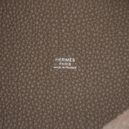Hermes Handbag Picotin Lock PM Etoupe Leather — view 4