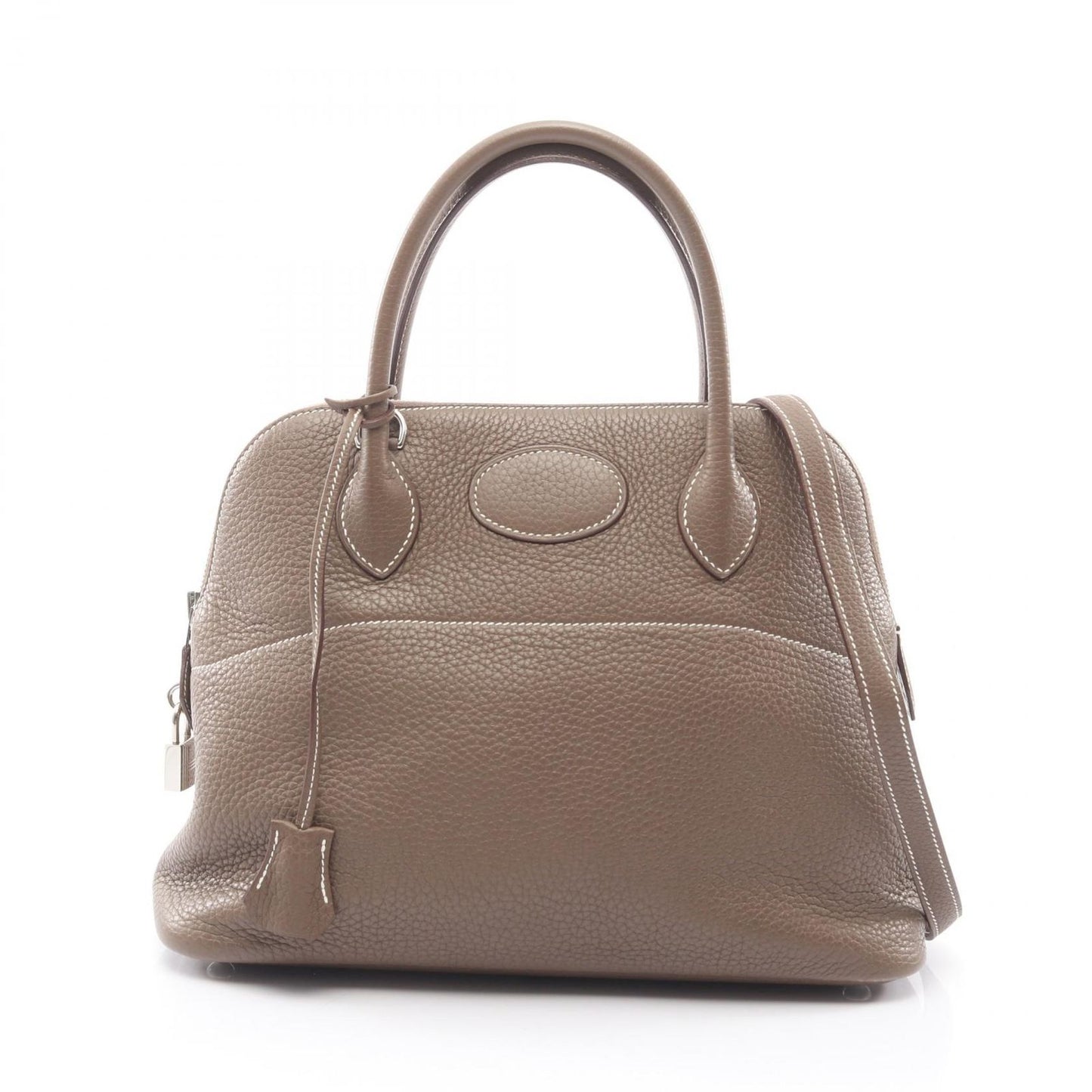Hermes Handbag Tall 31 2-Way Etoupe Leather